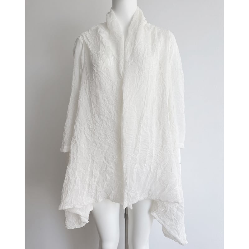 る*中様 tunica Habutae Bolero - white 新品未使用 Bolero Long SHBK2, WH, GY2, PU, BR, WH2, BK3 #