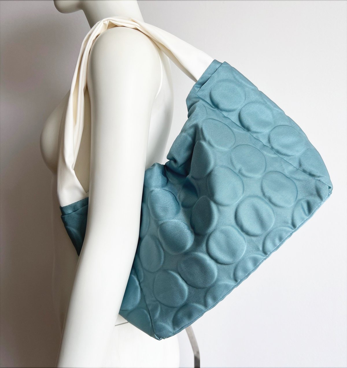 s bag 2way DOT Emboss 2 Silver/W, Sky, Green/W