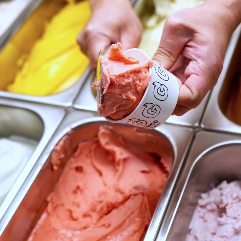 Handcrafted Gelato 手作りジェラート8個＆立山町FLAT COFFEEコーヒ