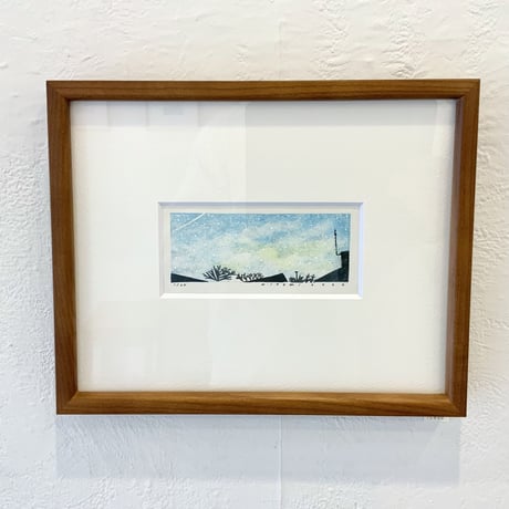 平岡瞳さん　版画　スノードーム　新品　額装 平岡瞳さん 版画 スノードーム 新品 額装 平岡瞳 | 絵本の小径