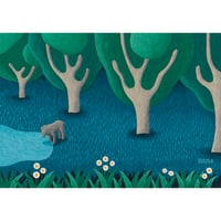 山﨑杉夫10「夜の森」
