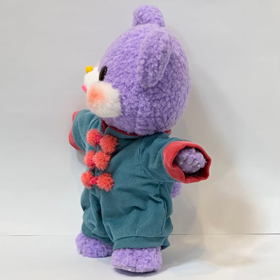 新品、レストローズくまさんぬいぐるみ、小花柄、グッズ、ベロア、限定品、小物 ♡レストローズ♡テディベア♡非売品クマさんのぬいぐるみ3点