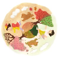 福井彩乃「ぐるぐる季節」（額別）