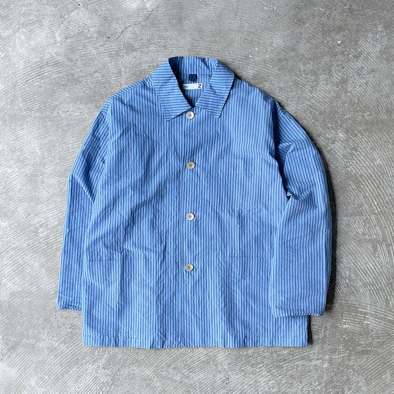 Stripe Cotton*Nylon Cloth / Jacket Shirt | ts(s)