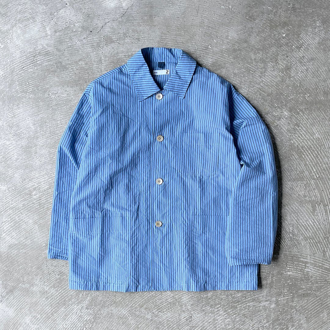 Stripe Cotton*Nylon Cloth / Jacket Shirt | ts(s)