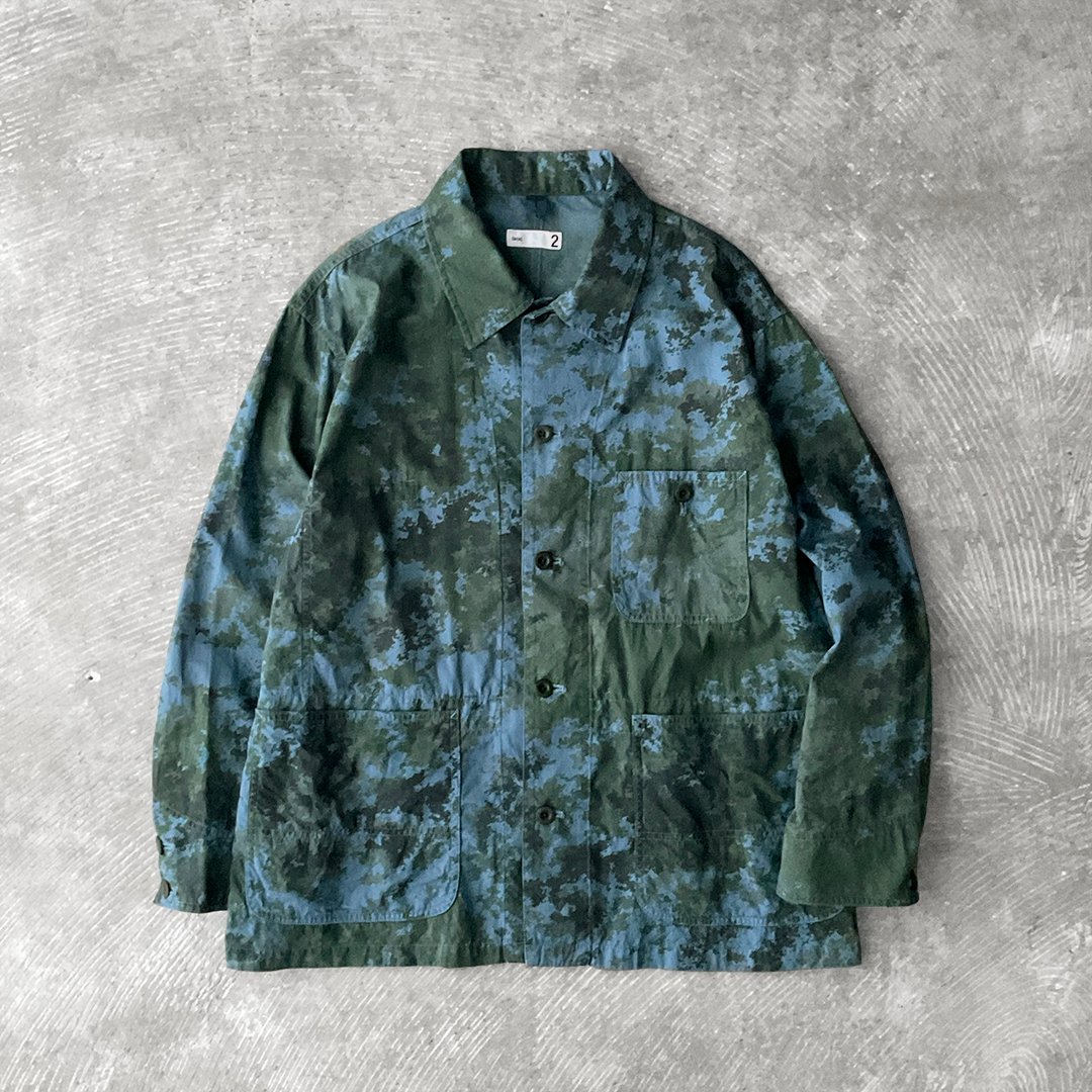 ts(s) Garment Dye Camo Print Cotton Cloth / Cover All Jacket