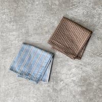 Organic Cotton Stripe Cloth Organic Cotton Seersucker Stripe Cloth / Bandana Scarf