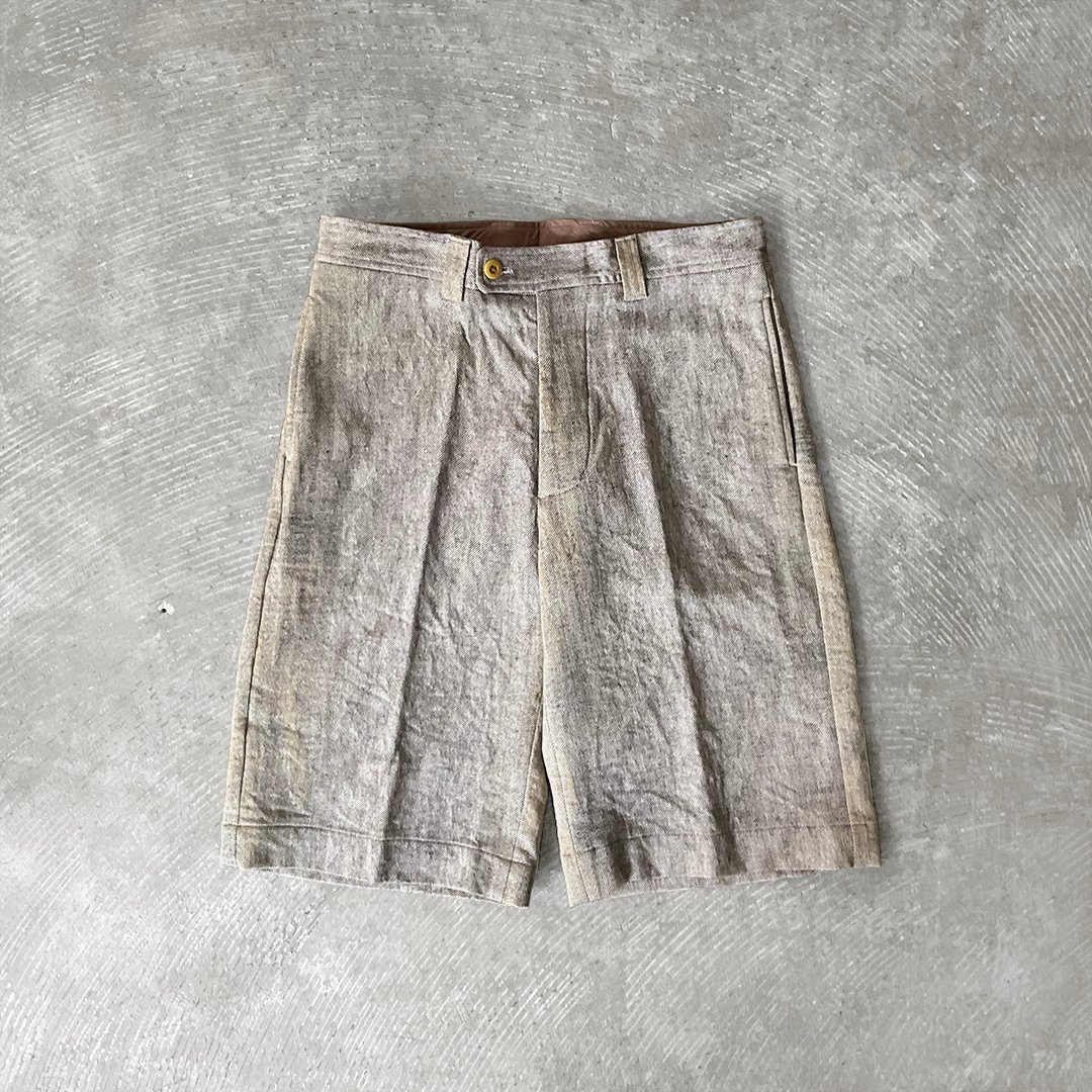 ts(s) Uneven Jacquard Cotton Twill Cloth / Straight Shorts
