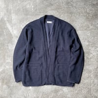 Cotton*Polyester Knitty Jersey / Lined Easy Cardigan