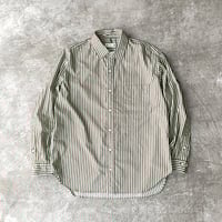 Bengal Stripe Cotton*Nylon Stretch Cloth / Baggy Fit Shirt