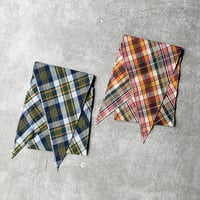 Indian Madras Plaid Cotton Cloth / Bias Cut Scarf
