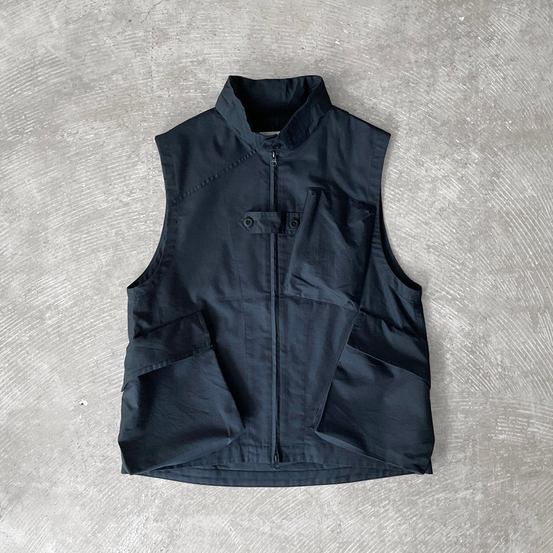ts(s) Cotton*Polyester Hollow Yarn Light Gabardine Cloth / Messenger Vest