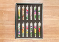 絵ろうそく 四季の花(約90mm)  12本入り