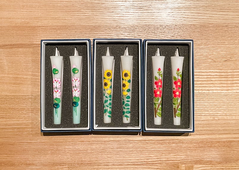 絵ろうそく2本入り | 磯部ろうそく店オンラインショップ｜STORES店