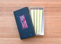 手造り和ろうそく 五匁(約145mm)白 4本 化粧箱入