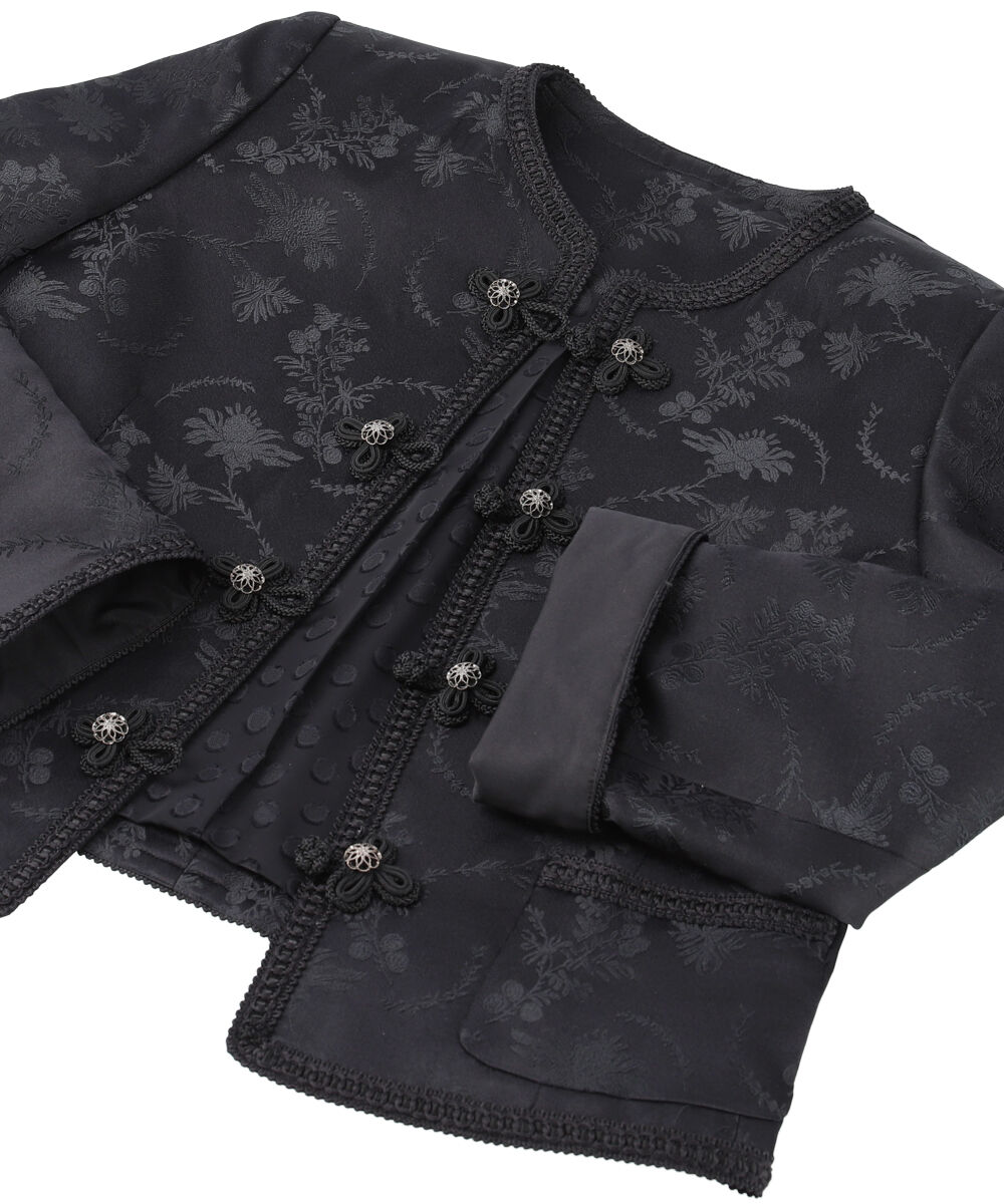 Cardigan Jacket Silk Jaquard FujiYoshida | L'UNE