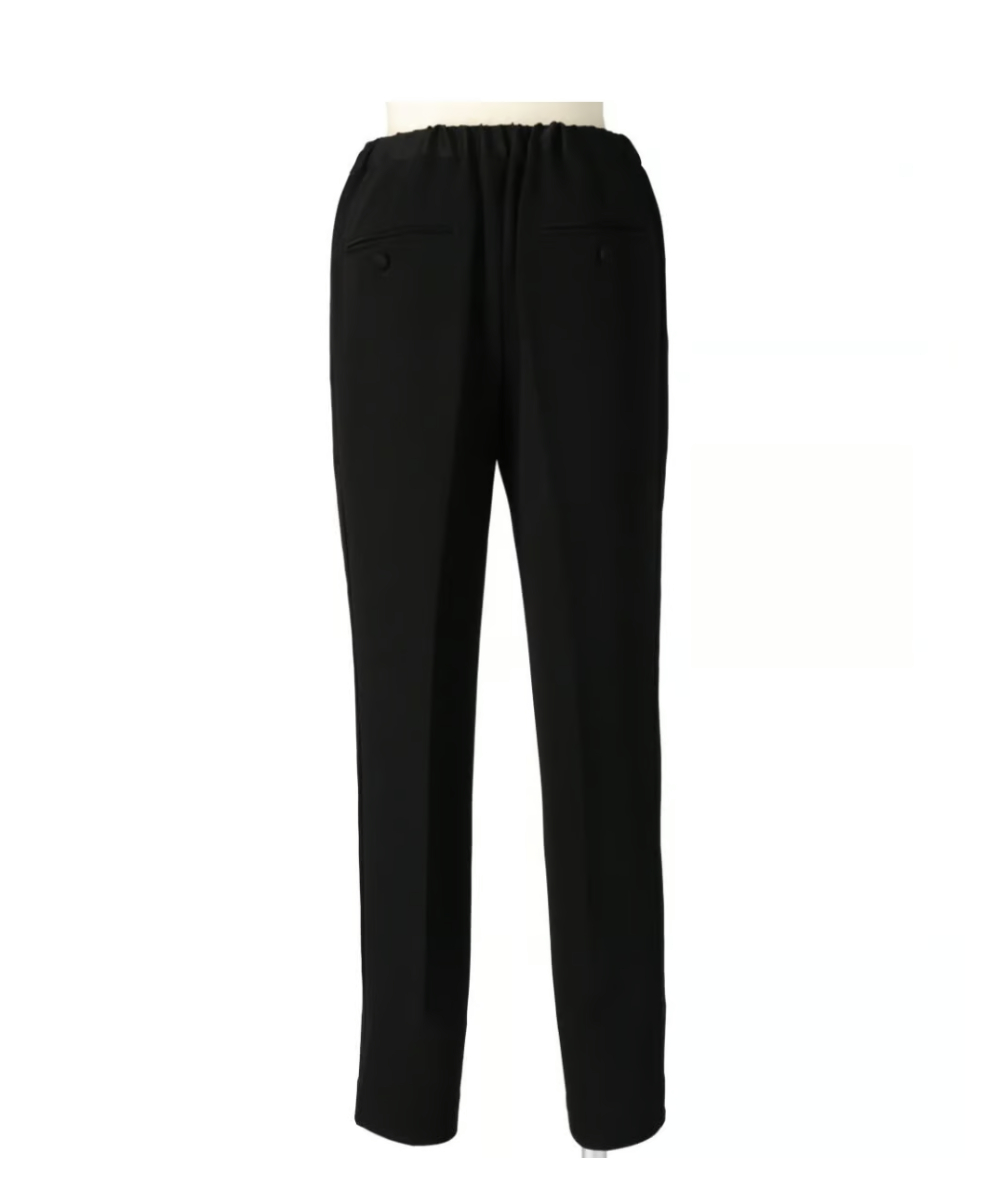 Tucked Tapered Pants with Side Satin line