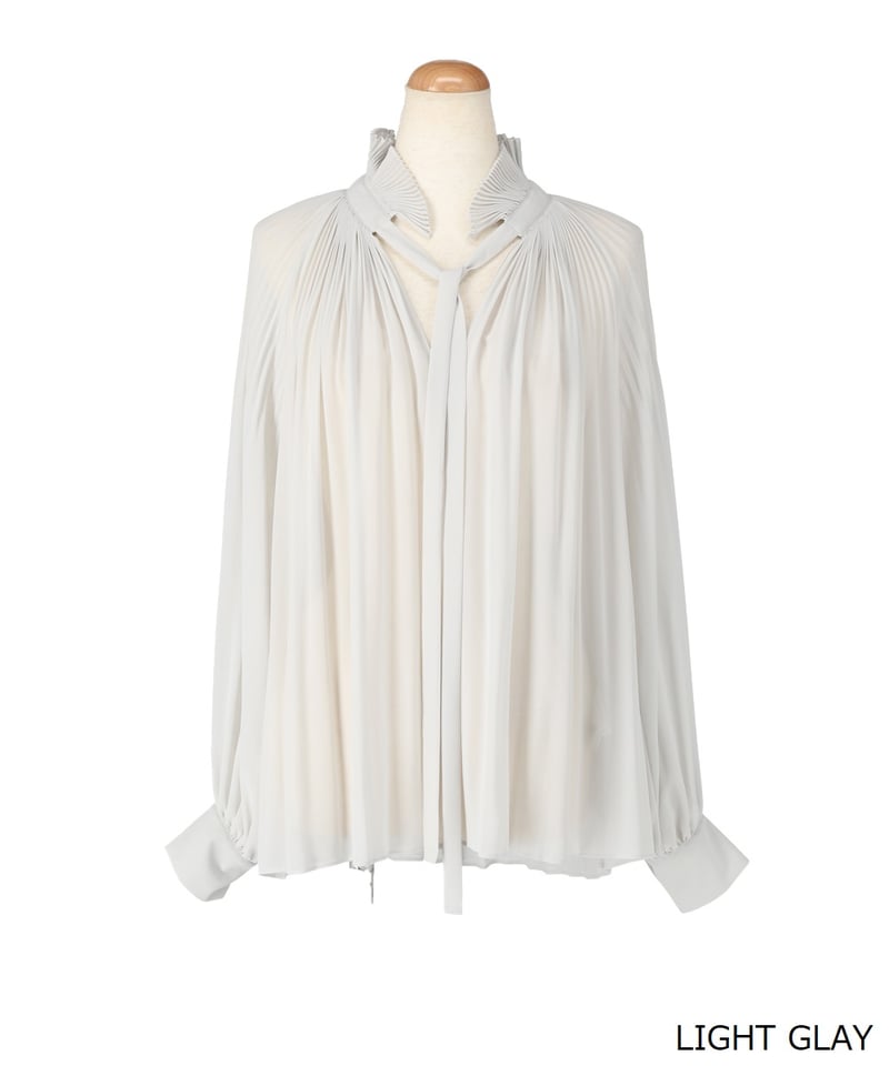 RESTOCK] Pleated Frill Blouse | L
