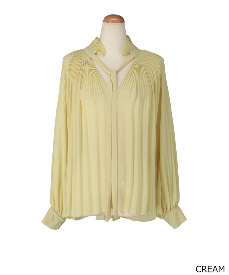 Pleated Frill Blouse | L'UNE