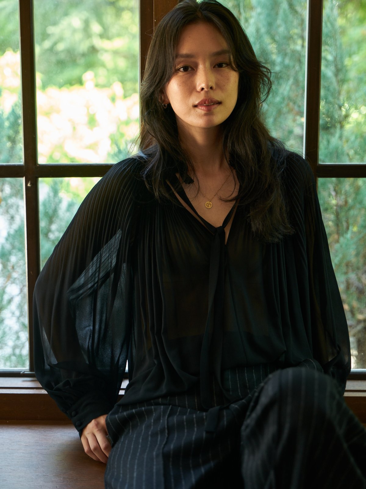 RESTOCK] Pleated Frill Blouse | L'UNE