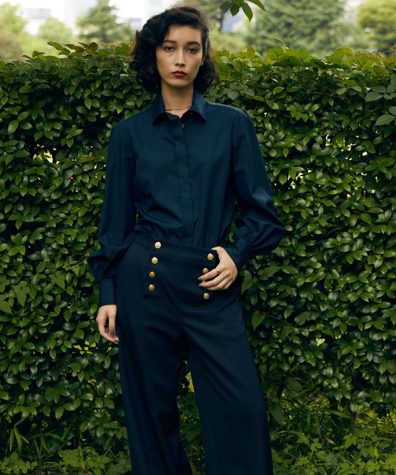 新井和輝着用 General レーヨン オンブレチェックシャツ lemontea