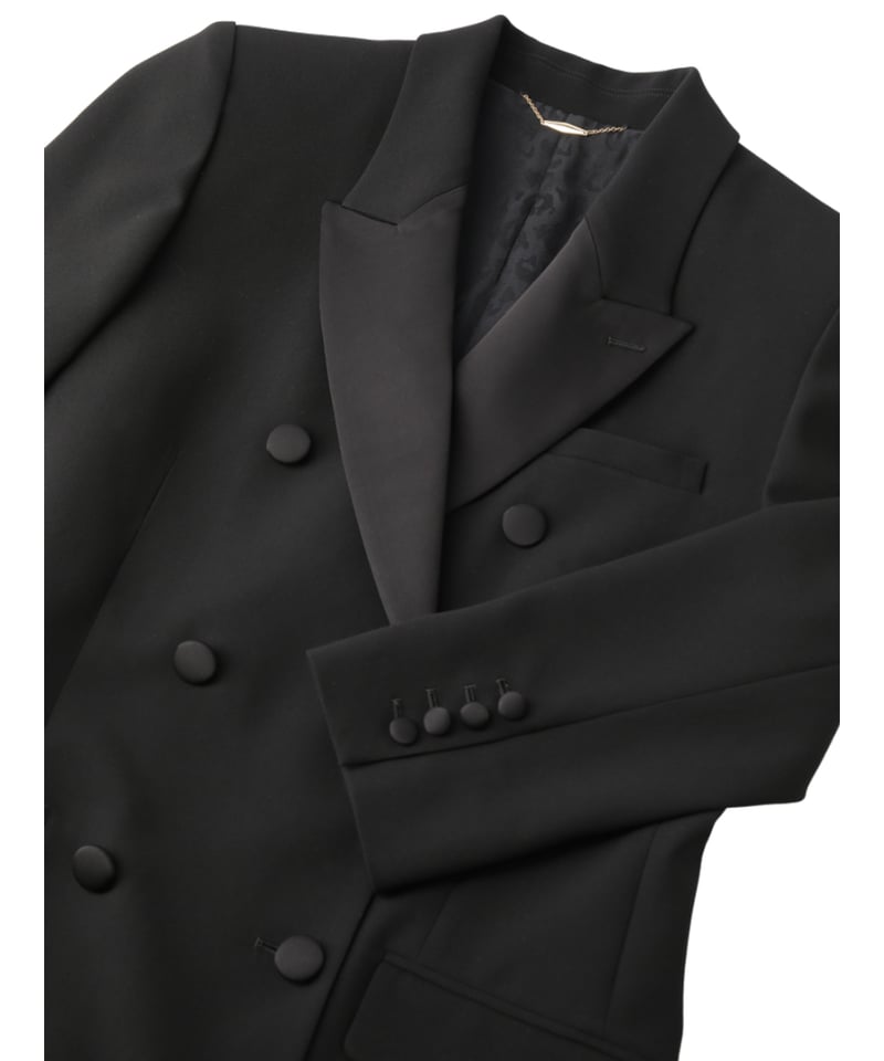 アルマーニ●希少/ピークドラペル●コットンディナージャケット シャドーストライプ ジョルジオアルマーニ ピークドラペル リネンシルク製