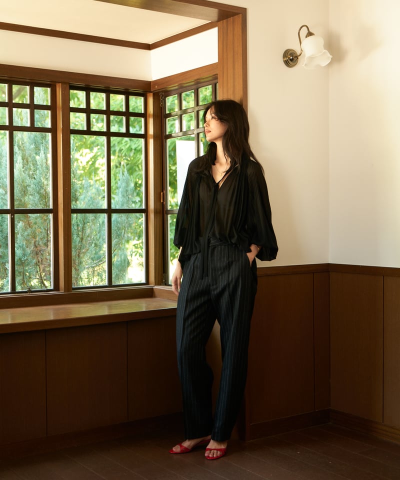 RESTOCK] Pleated Frill Blouse | L'UNE