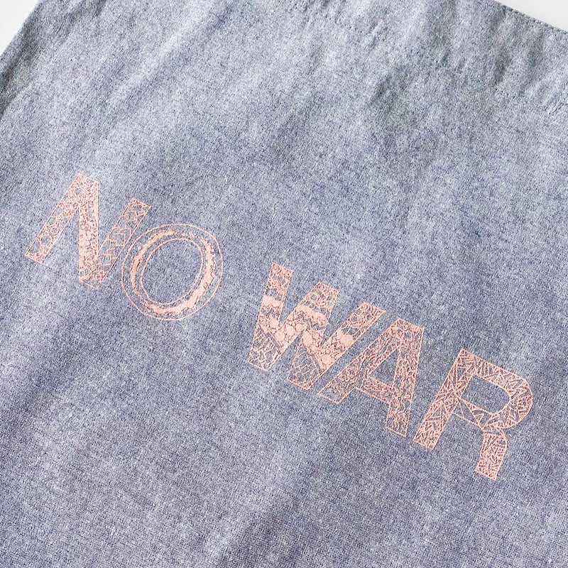 3種類セット／直筆サイン付】「NO WAR トートバッグ、ロゴ ステッカー