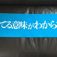 「言ってる意味がわからない」マフラータオル　-sold out-