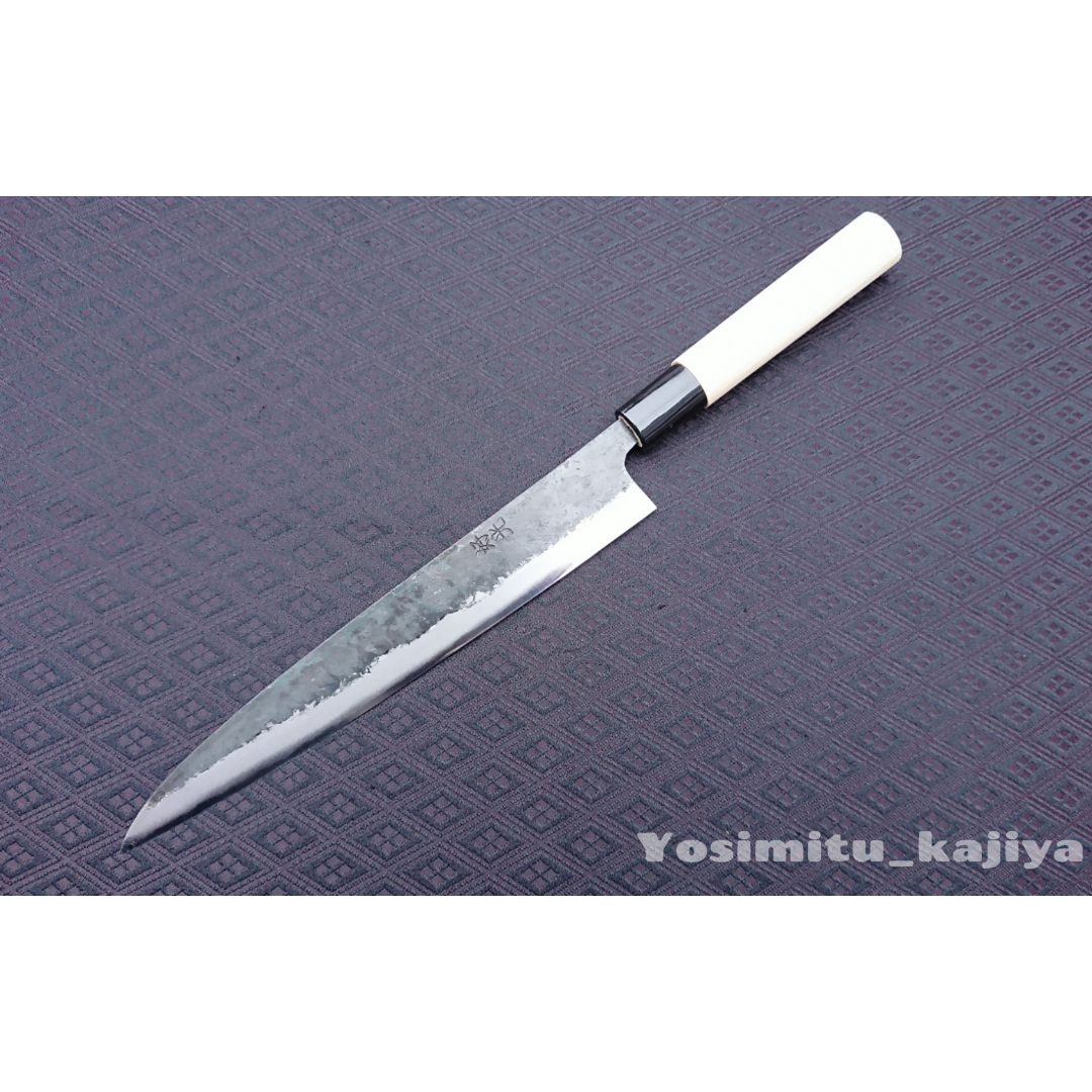 手打ち鍛造 七寸柳刃包丁(両刃) | 好光鍛冶屋