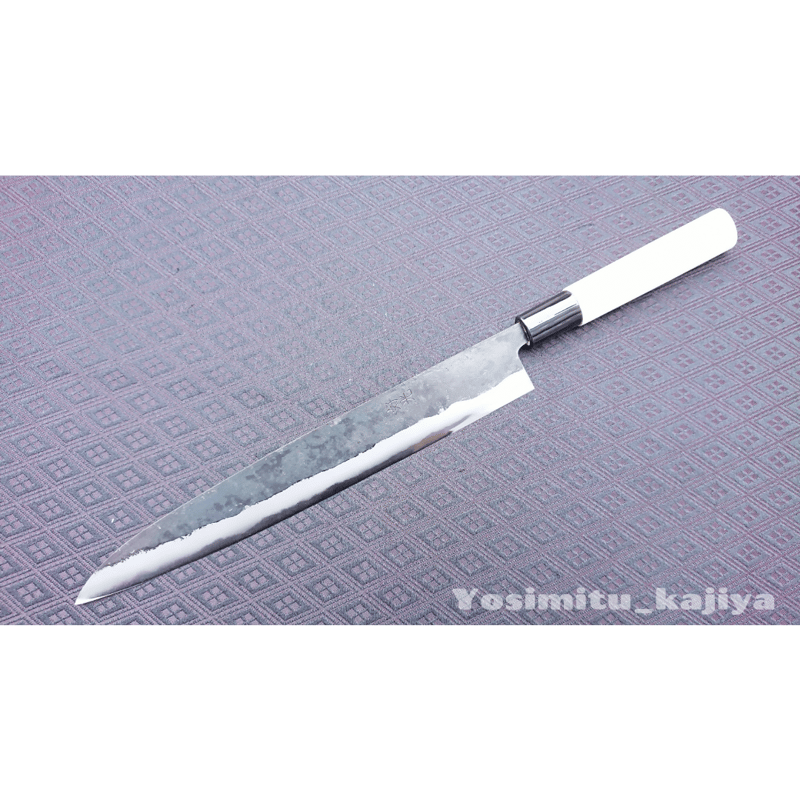 雲龍子信光　① 本鍛造　柳刃包丁　8寸 雲龍子信光作 青紙鋼 8寸 柳刃包丁 - メルカリ