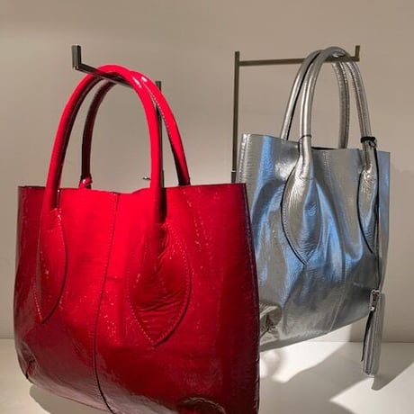 エナメルトートバッグ（Rose)