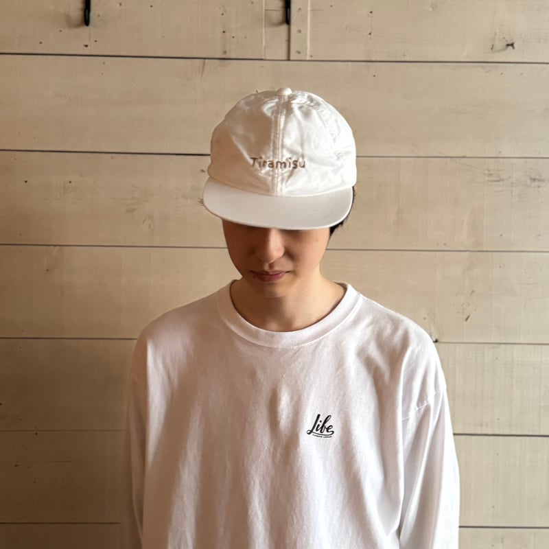 Tiramisu Cap / WHITE オリジナルキャップ 白 サイズフリー | LIFE