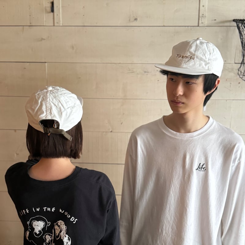 Tiramisu Cap / WHITE オリジナルキャップ 白 サイズフリー | LIFE