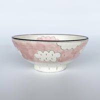 横山知加子　雲白飯碗　ピンク