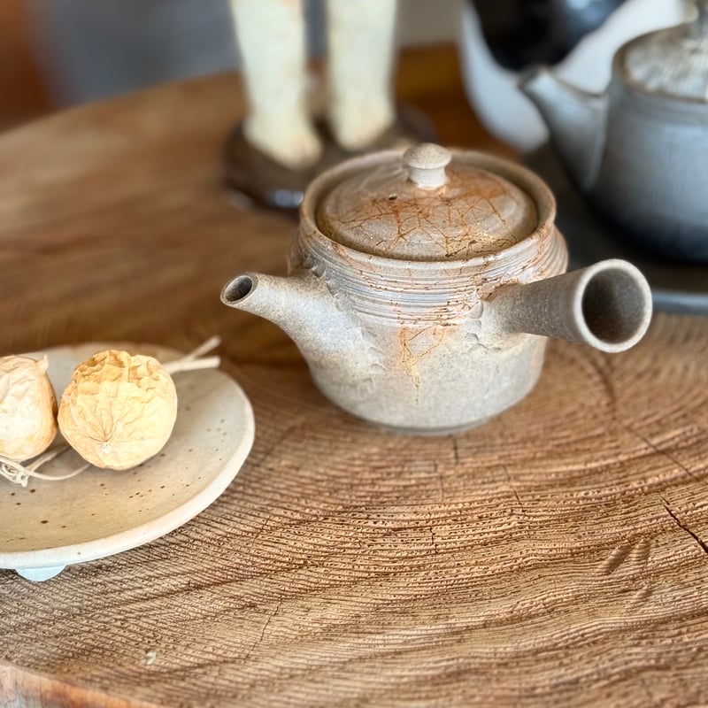 谷川仁 Hitoshi Tanikawa 炭化藻掛け 茶注 ST1005 | TOKONAME