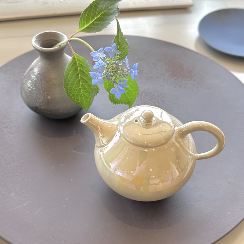 都築豊 Yutaka Tsuzuki 艶急須 後手 黄玉(トパーズ)ST0594 都築豊 Yutaka Tsuzuki 艶急須 後手 黄玉(トパーズ)ST0594