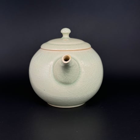 千葉光広 Mitsuhiro Chiba 灰釉  後手急須　ST0745