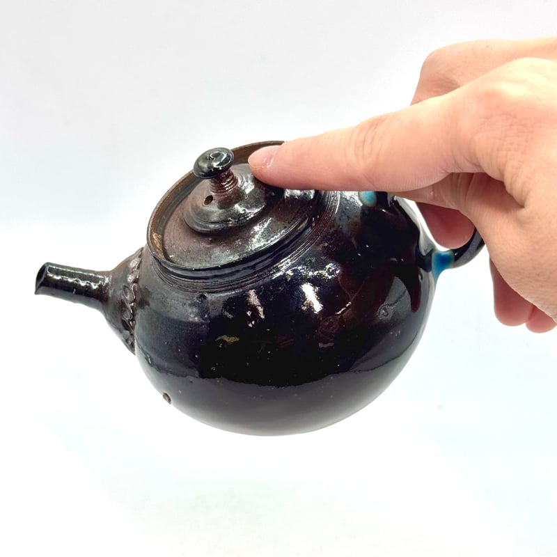 常滑焼　三代山田陶山作　紫砂　朱泥　漢詩梅文　急須　箱蓋無し　V　R7121 CATEGORY 三代陶山／Tozan | MWL STORE