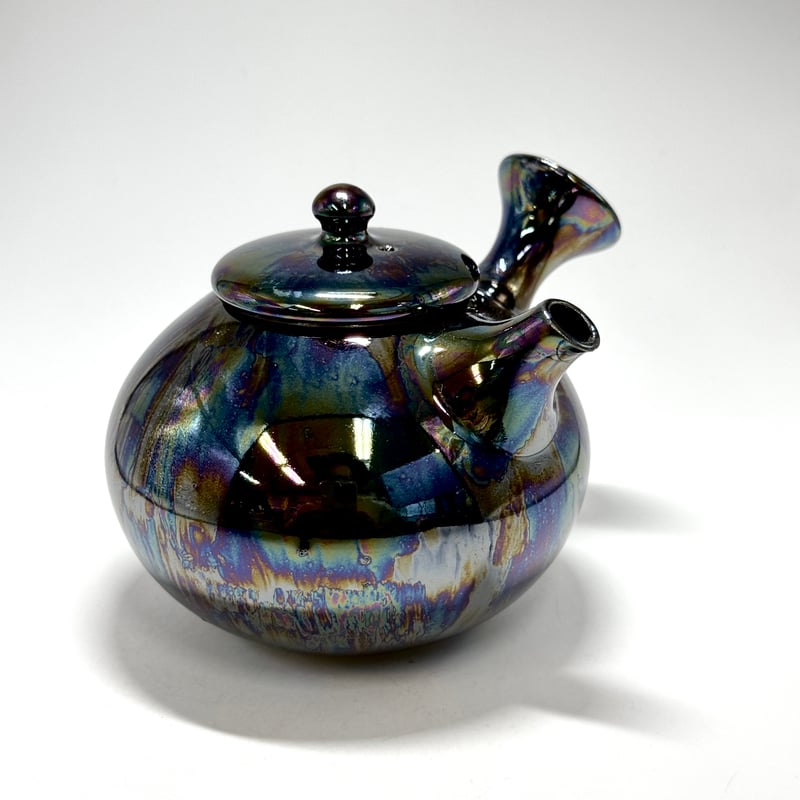 都築豊 Yutaka Tsuzuki 艶急須 横手 黒 ST0933 | TOKONAME I