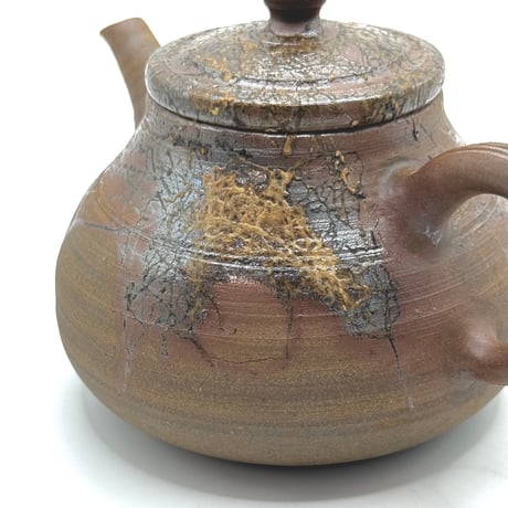 村越風月 Fugetsu Murakoshi 藻掛け茶銚 木箱入　ST0855