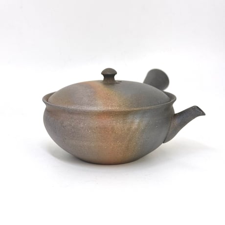 水野陽景 Yokei Mizuno  窯変 焼締 平袋 茶注 小　ST1017