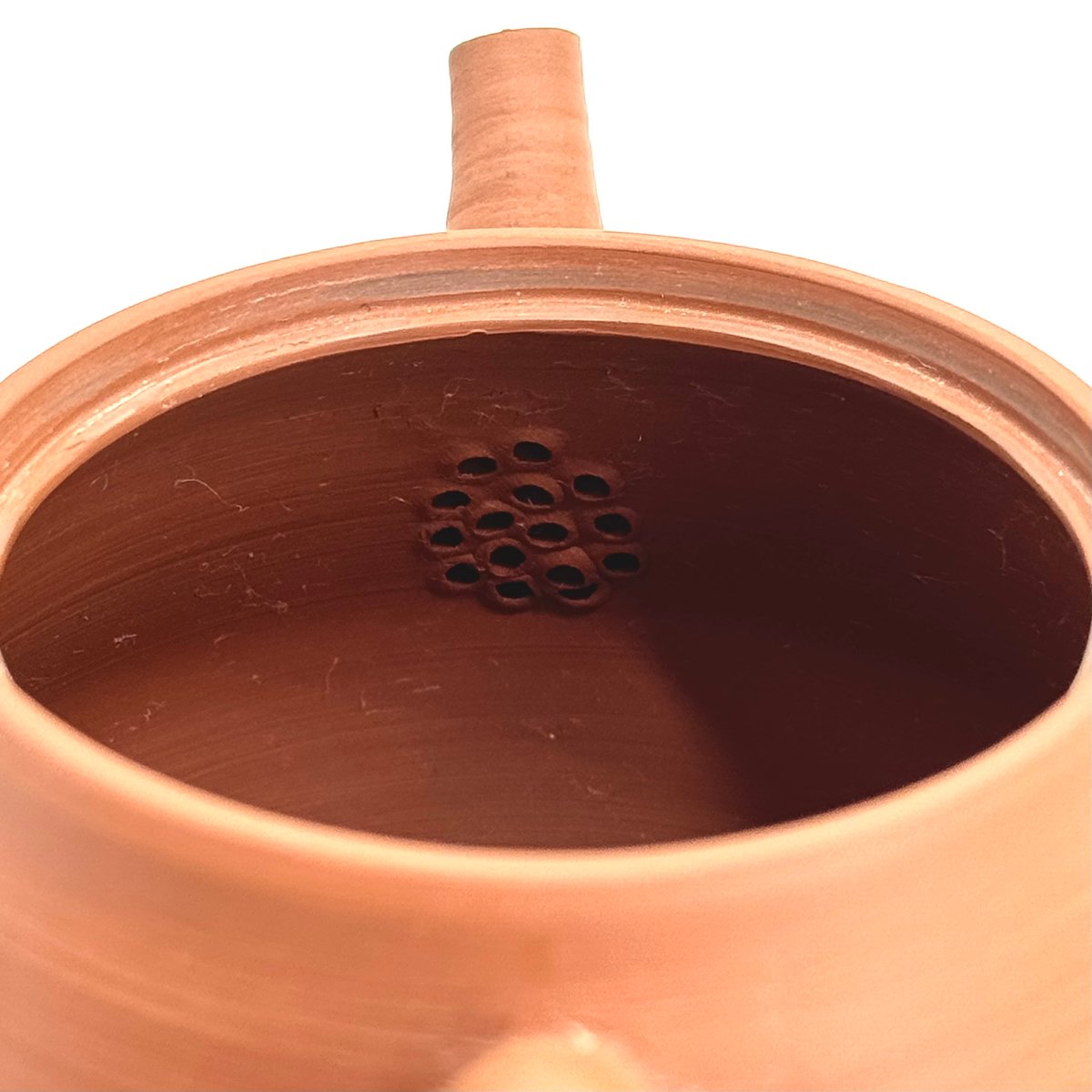 山田陶山 Tozan Yamada 朱泥 後手 急須(平蓋） ST 1008 | TOKONA