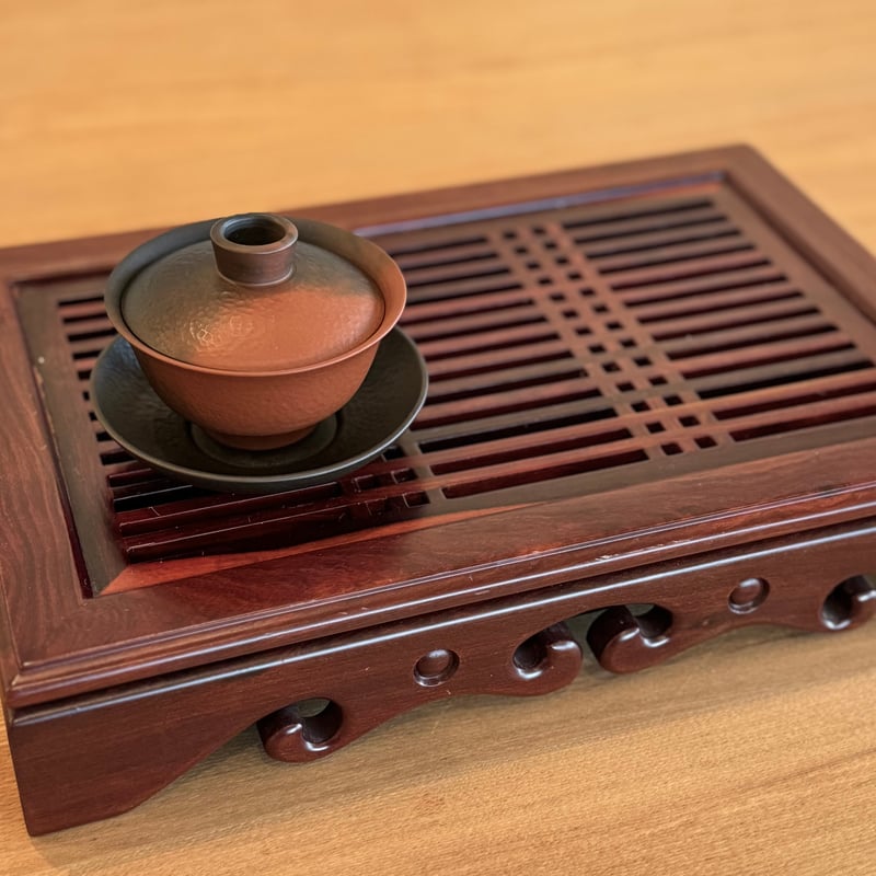 木村渡雲 古銅網代紋四足水盤 32cm 江戸後期 木村渡雲 古銅網代紋四足