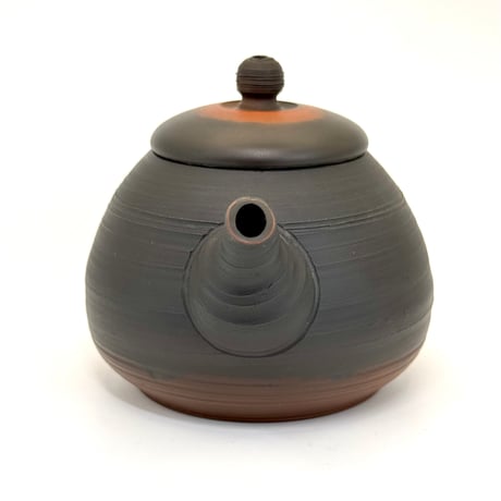 村越風月 Fugetsu Murakoshi 窯変茶銚【日本煎茶工芸展入選作】 木箱入　ST0732