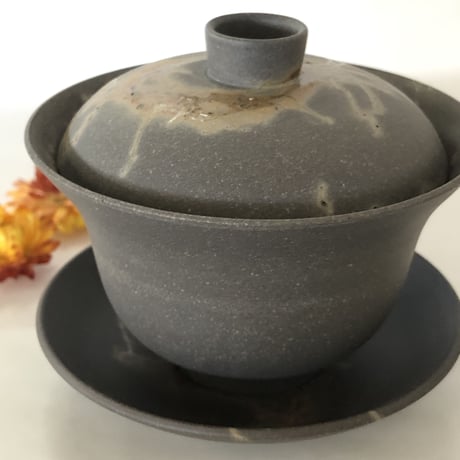 伊藤雅風 Gafu Ito 藻掛け 蓋碗 L 皿付　ST0010