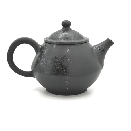北條 Hokujo 黒藻掛け茶注 木箱入　ST0809