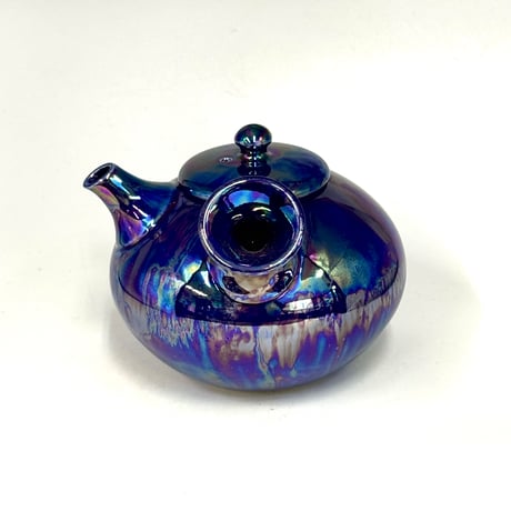 都築豊 Yutaka Tsuzuki 艶急須 横手 蒼玉（サファイア）ST0913