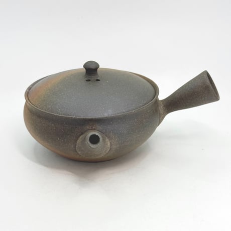 水野陽景 Yokei Mizuno  窯変焼締 平袋型小茶注　ST1128