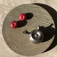 伊藤雅風 Gafu Ito 黒泥 筋挽き急須 　ST0330